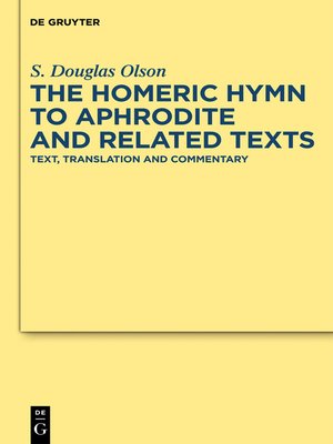 cover image of The "Homeric Hymn to Aphrodite" and Related Texts